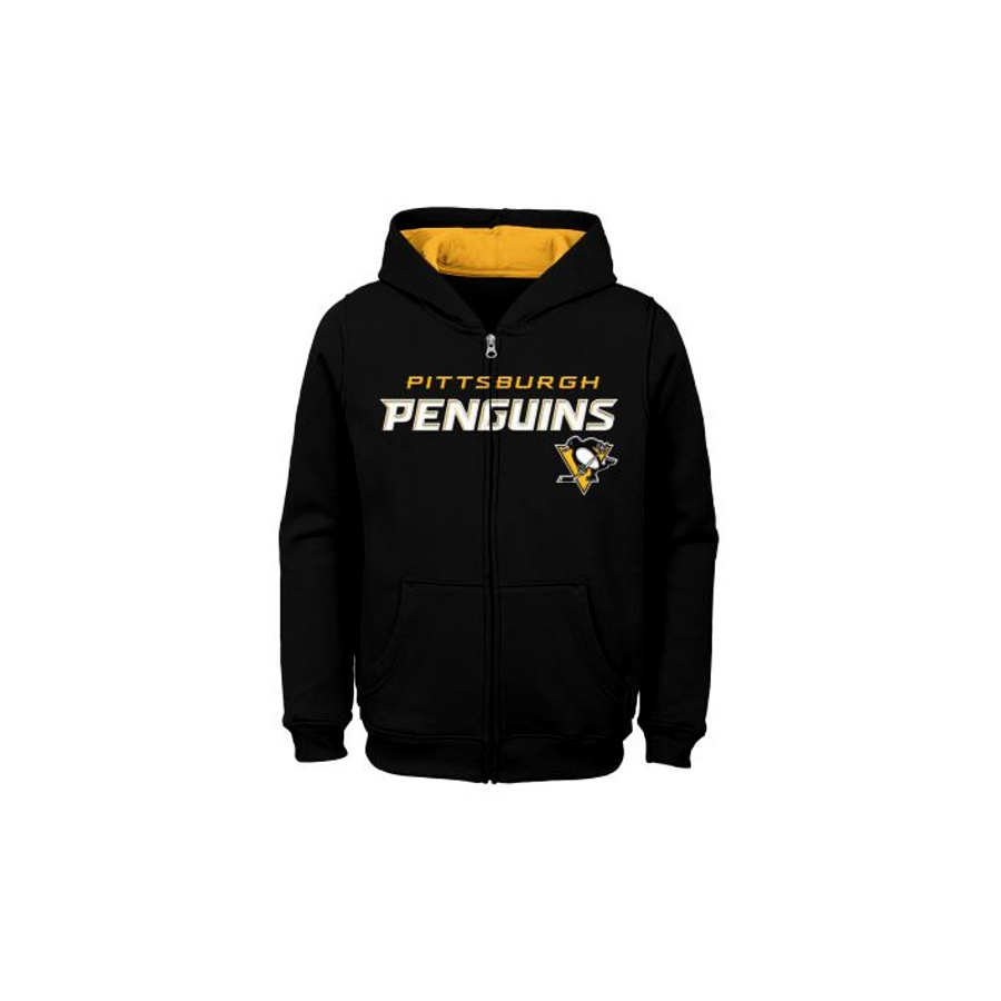 NHL STATED FULL ZIP HOODIE PITTSBURGH PENGUINS DETSKÁ MIKINA